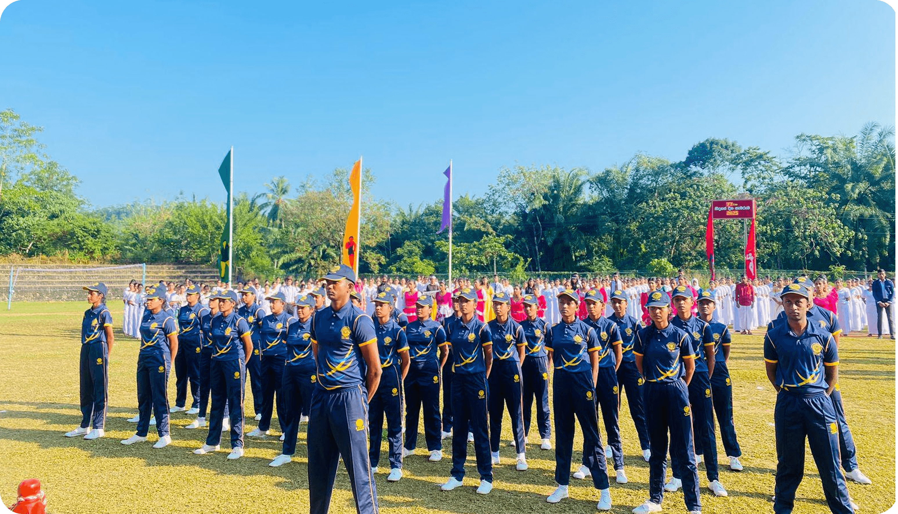 Students in formation